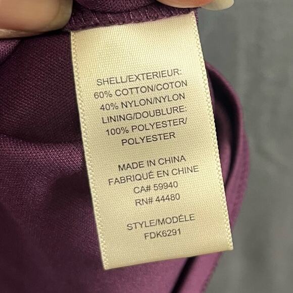 Quaker Lace Cold Shoulder Love, Fire Medium Layered Blouse Purple Love, Fire - Picture 6 of 8